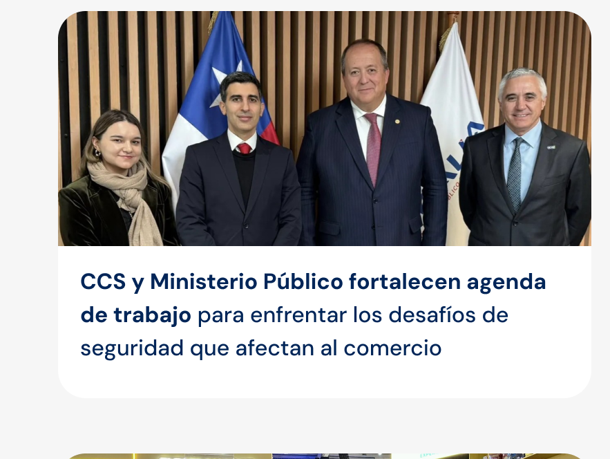CCS y Ministerio Público fortalecen agenda de trabajo para enfrentar los desafíos de seguridad que afectan al comercio