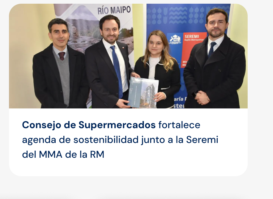Consejo de Supermercados fortalece agenda de sostenibilidad junto a la Seremi del MMA de la Región Metropolitana
