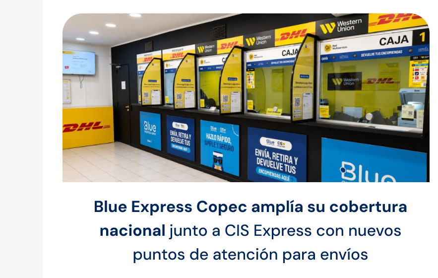 Blue Express Copec amplía su cobertura nacional