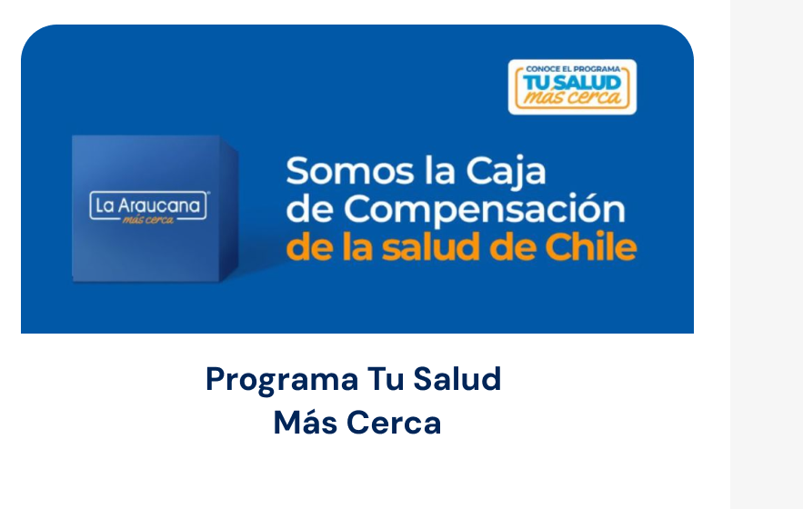 Programa Tu Salud Más Cerca