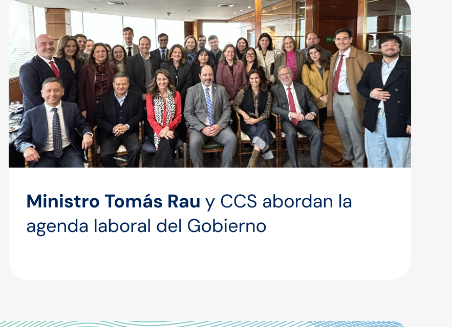 Ministro Tomás Rau y CCS abordan la agenda laboral del Gobierno
