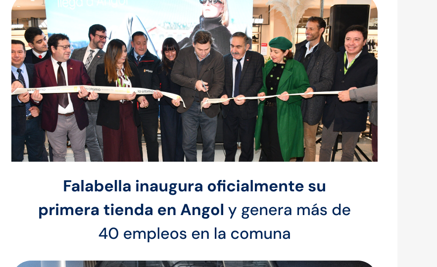 Falabella inaugura oficialmente su primera tienda en Angol