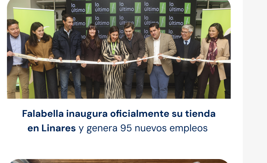Falabella inaugura oficialmente su tienda en Linares y genera 95 nuevos empleos