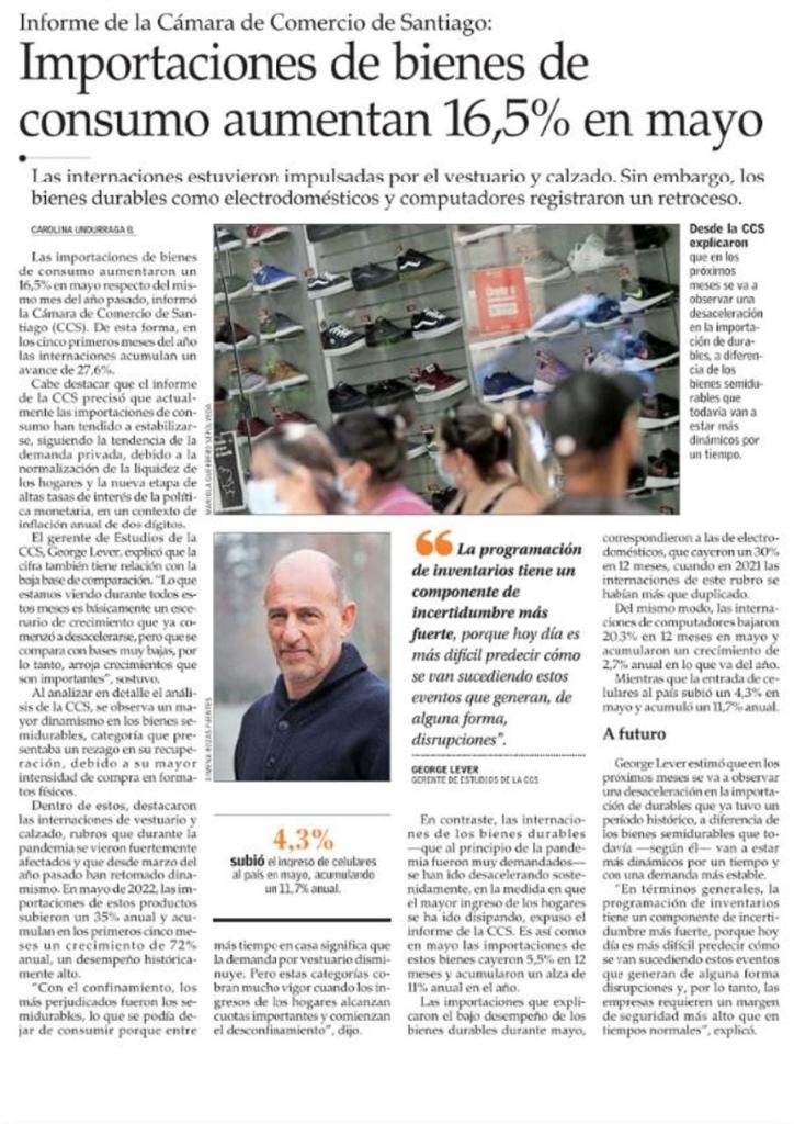 Importaciones De Bienes De Consumo Aumentan 16,5% En Mayo (16/6/2022) Importaciones De Bienes De Consumo Aumentan 16,5% En Mayo (16/6/2022)