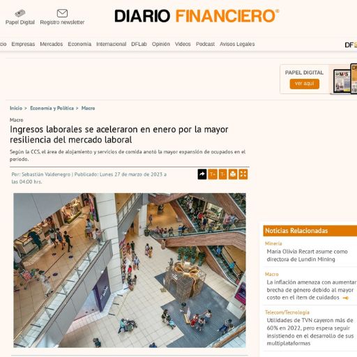 Ingresos Laborales Se Aceleraron En Enero Por La Mayor Resiliencia Del Mercado Laboral (27/03/2023) Ingresos Laborales Se Aceleraron En Enero Por La Mayor Resiliencia Del Mercado Laboral (27/03/2023)