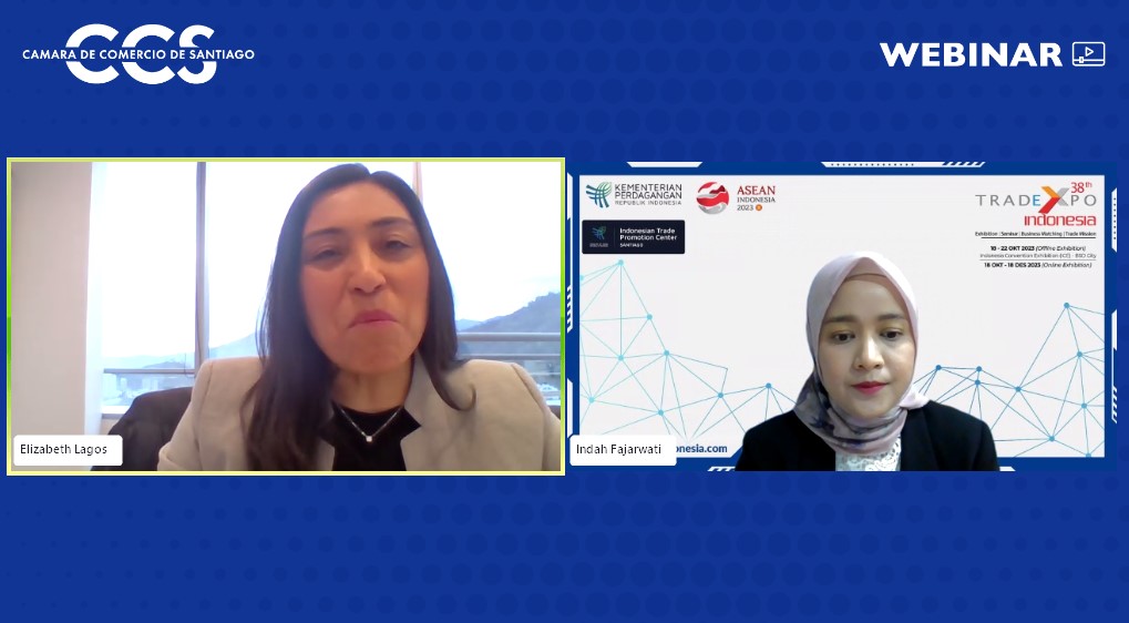 El webinar presentó las oportunidades en el país asiático y los detalles de la "Trade Expo Indonesia 2023" que se realizará en formato presencial entre el 18 y 22 de octubre de 2023.