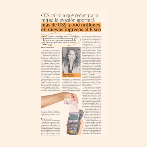 Ccs Calcula Que Reducir A La Mitad La Evasión Aportará Más De Us$ 3.000 Millones En Nuevos Ingresos Al Fisco (1/08/2023) Ccs Calcula Que Reducir A La Mitad La Evasión Aportará Más De Us$ 3.000 Millones En Nuevos Ingresos Al Fisco (1/08/2023)