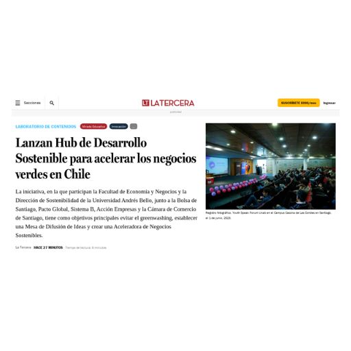 Lanzan Hub De Desarrollo Sostenible Para Acelerar Los Negocios Verdes En Chile (25/07/2023) Lanzan Hub De Desarrollo Sostenible Para Acelerar Los Negocios Verdes En Chile (25/07/2023)