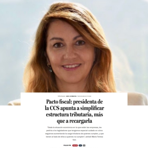 Pacto Fiscal: Presidenta De La Ccs Apunta A Simplificar Estructura Tributaria, Más Que A Recargarla (9/08/2023) Pacto Fiscal: Presidenta De La Ccs Apunta A Simplificar Estructura Tributaria, Más Que A Recargarla (9/08/2023)