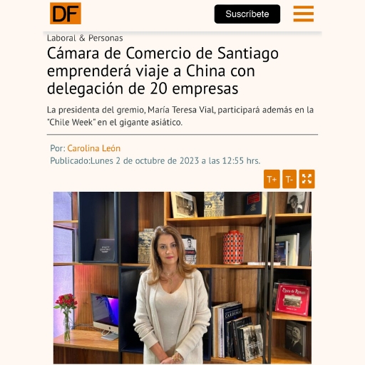 Cámara De Comercio De Santiago Emprenderá Viaje A China Con Delegación De 20 Empresas (02/10/2023) Cámara De Comercio De Santiago Emprenderá Viaje A China Con Delegación De 20 Empresas (02/10/2023)