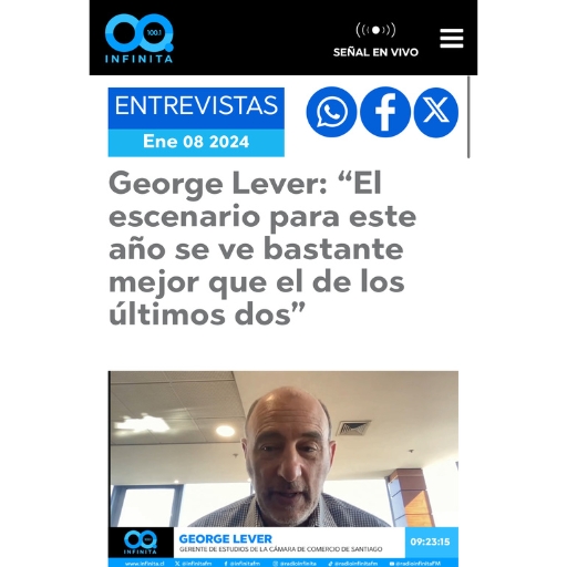 George Lever: “El Escenario Para Este Año Se Ve Bastante Mejor Que El De Los Últimos Dos” (8/01/2024) George Lever: “El Escenario Para Este Año Se Ve Bastante Mejor Que El De Los Últimos Dos” (8/01/2024)