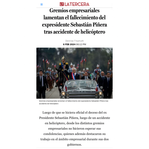 Gremios Empresariales Lamentan Fallecimiento Del Ex Mandatario (07/02/2024) Gremios Empresariales Lamentan Fallecimiento Del Ex Mandatario (07/02/2024)