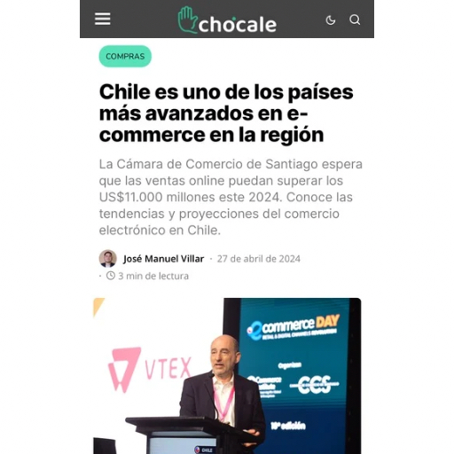 Chile Es Uno De Los Países Más Avanzados En E-Commerce En La Región (27/04/2023) Chile Es Uno De Los Países Más Avanzados En E-Commerce En La Región (27/04/2023)