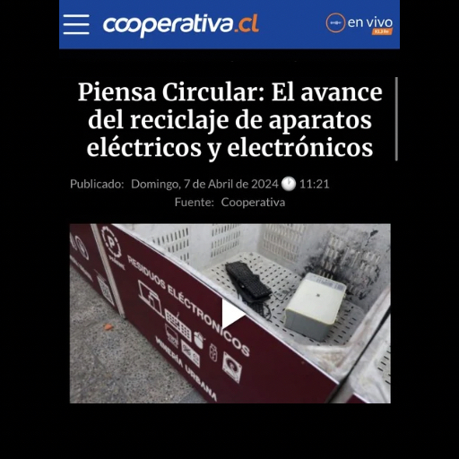 Piensa Circular: El Avance Del Reciclaje De Aparatos Eléctricos Y Electrónicos (07/04/2024) Piensa Circular: El Avance Del Reciclaje De Aparatos Eléctricos Y Electrónicos (07/04/2024)