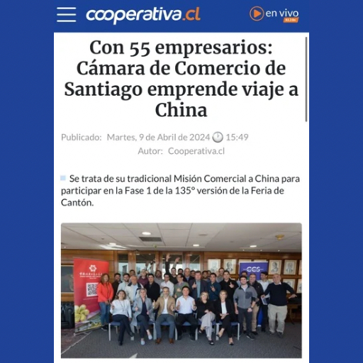 Con 55 Empresarios: Cámara De Comercio De Santiago Emprende Viaje A China (09/04/2024) Con 55 Empresarios: Cámara De Comercio De Santiago Emprende Viaje A China (09/04/2024)