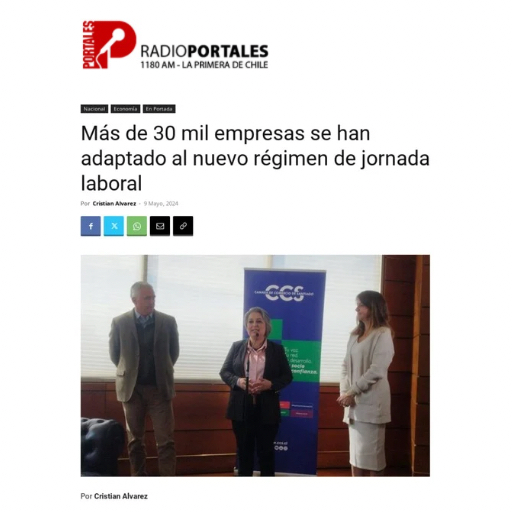 Más De 30 Mil Empresas Se Han Adaptado Al Nuevo Régimen De Jornada Laboral (09/05/2024)