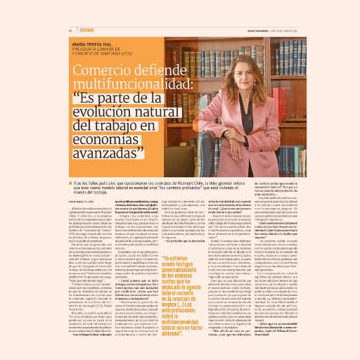 Comercio Defiende Multifuncionalidad: “Es Parte De La Evolución Natural Del Trabajo En Economías Avanzadas” (23/06/2025)